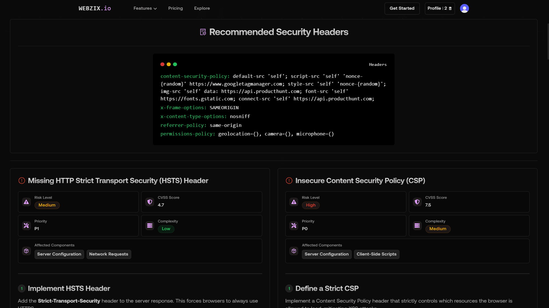Security Dashboard